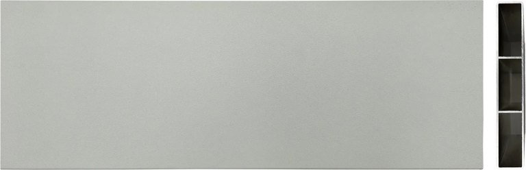 Standard alumínium kerítés léc fehér színben, két merevítéssel